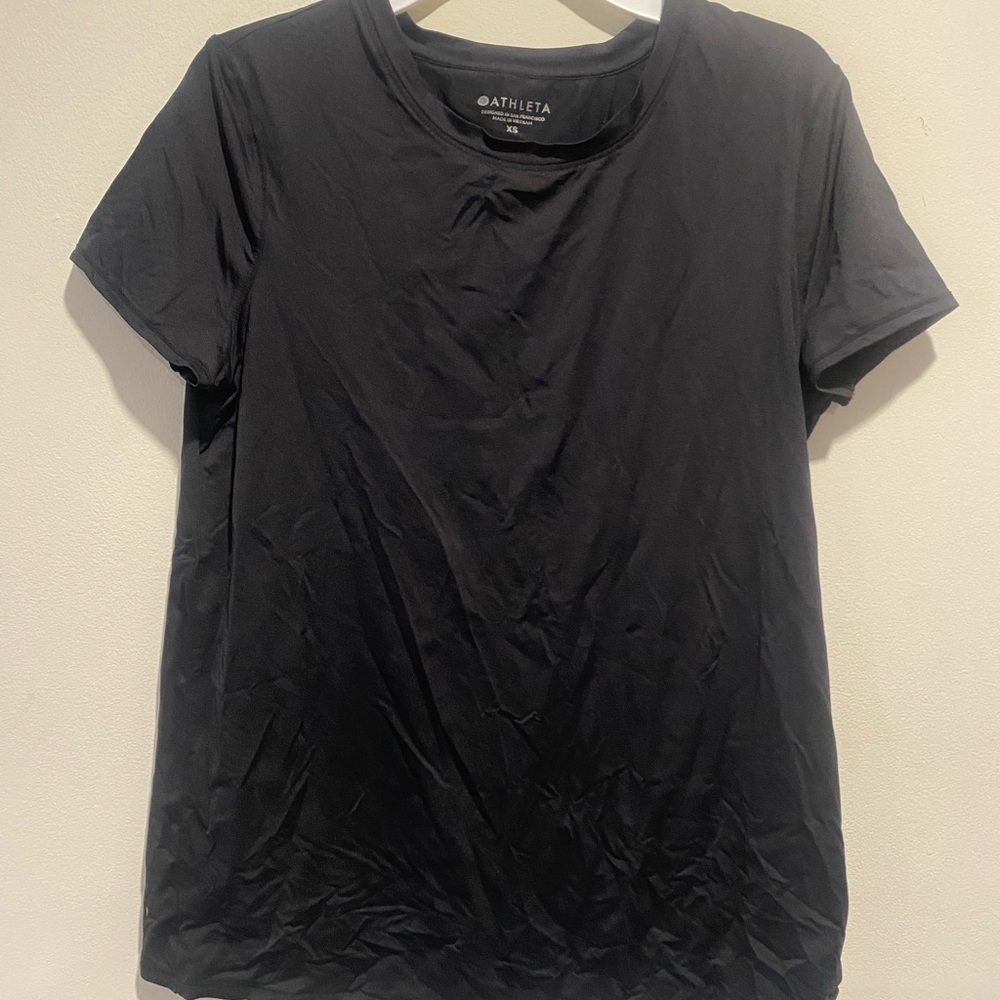 Athleta Classic Black Short Sleeve Tee